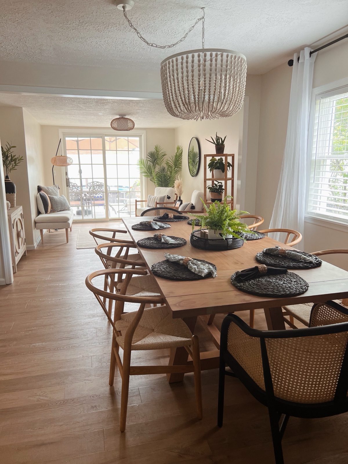 Dining area after