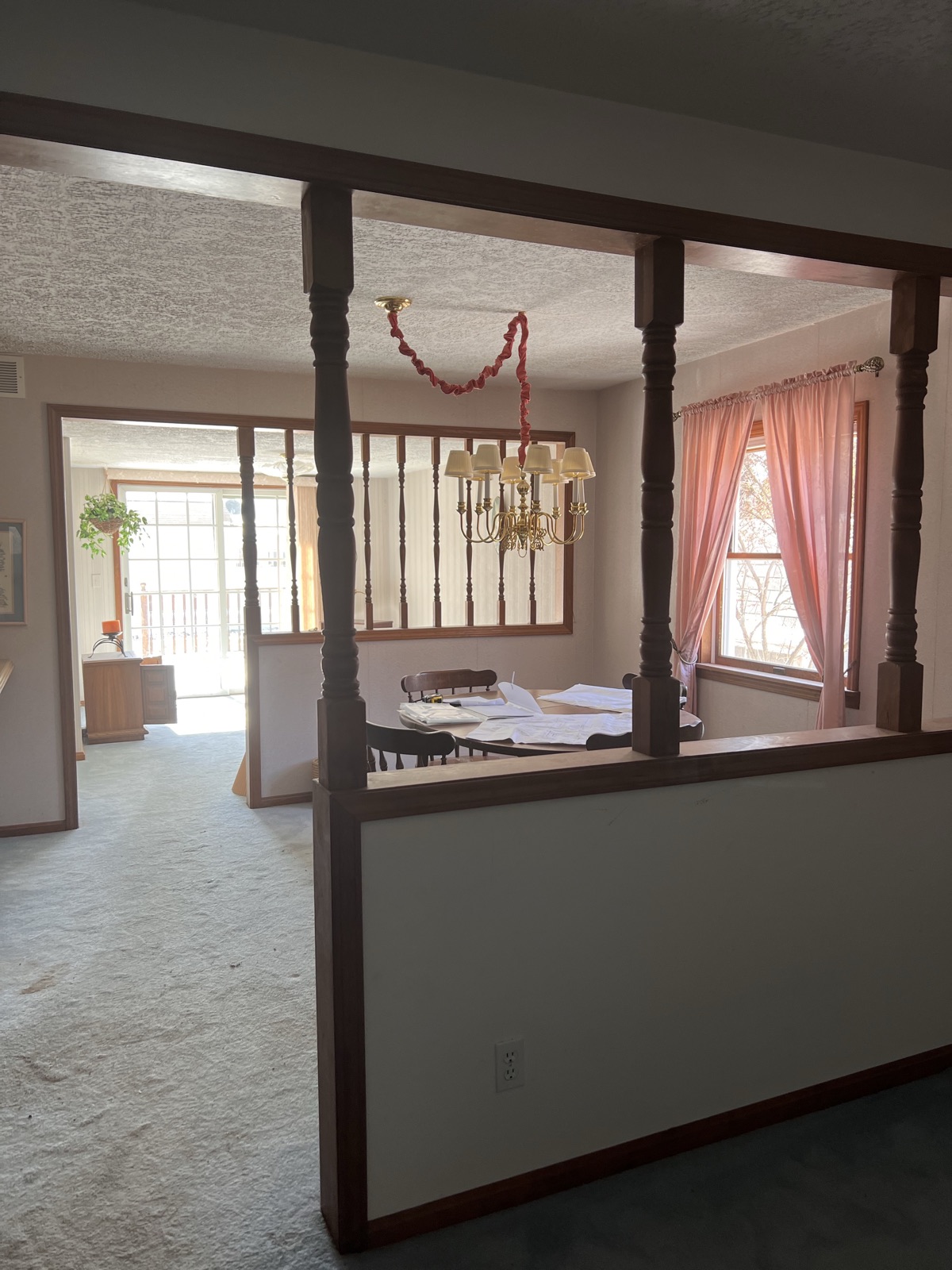 Dining area before